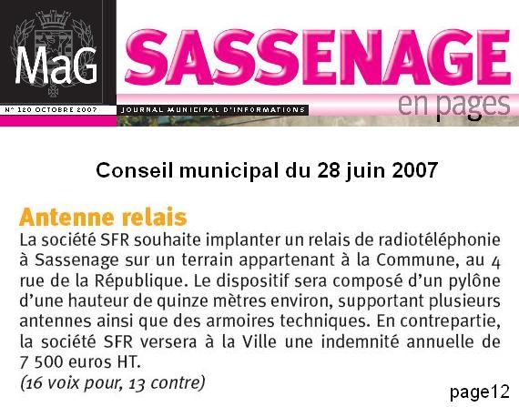 MAG 120, Sassenage